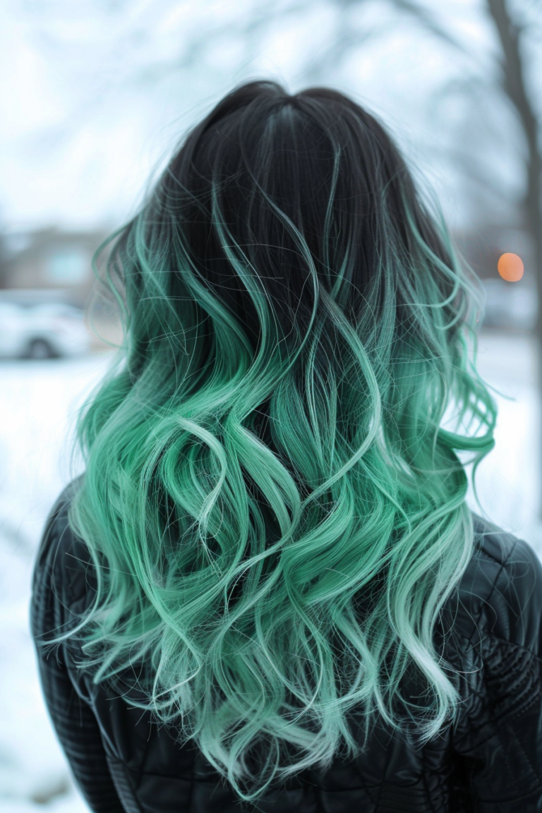 22 Green Ombre Hair Ideas: How to Get a Unique Look