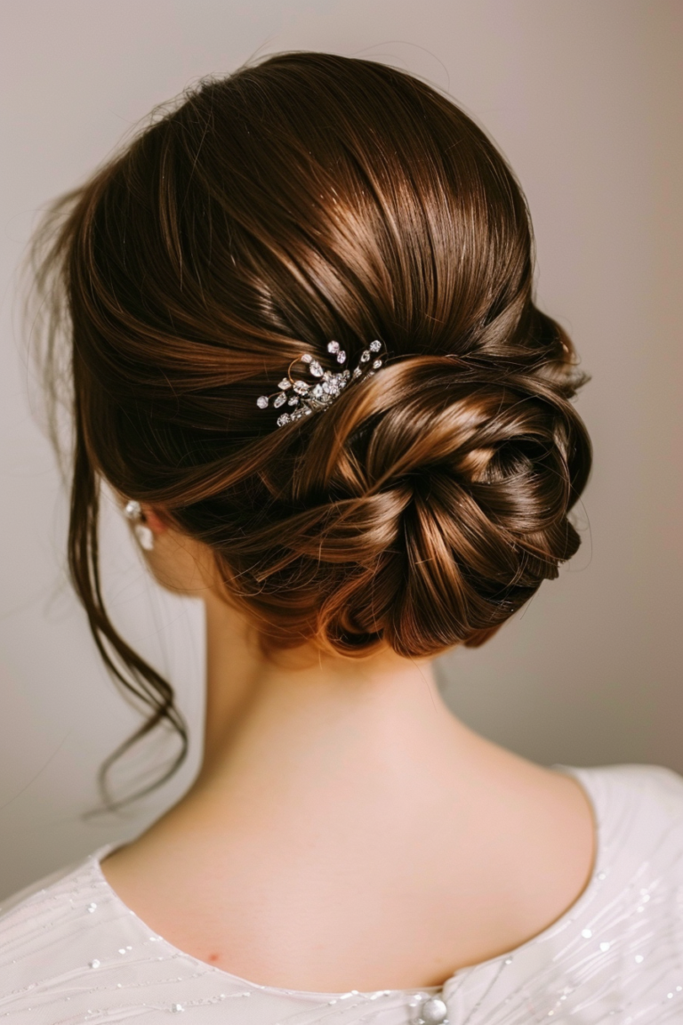 19 Top Prom Updos for Brunette Long Hair with Elegant and Easy Styles